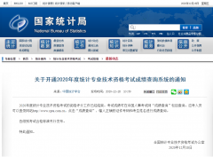 全国统计师考试成绩开放查询